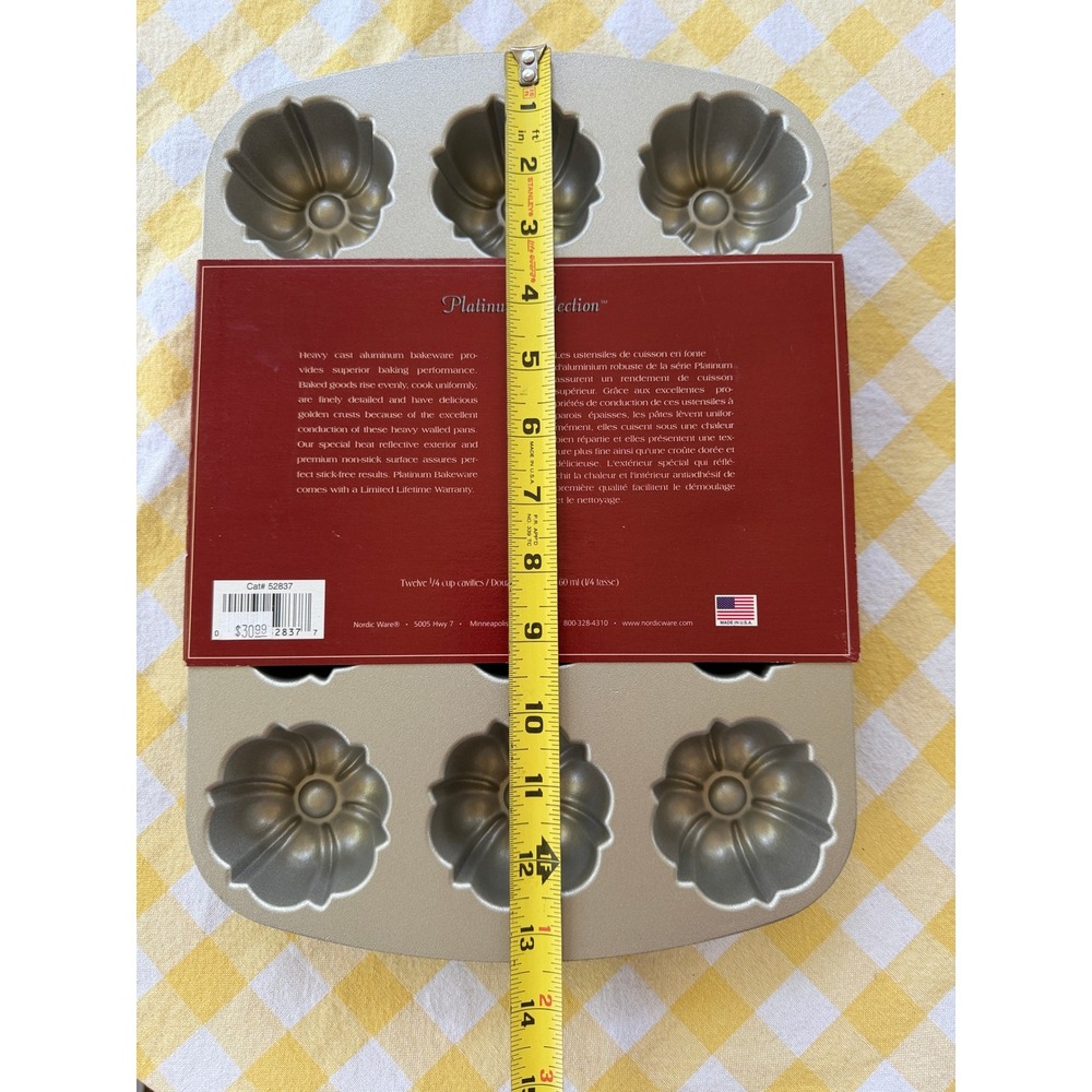 Nordic Ware Bundt Cupcake Brownie Pan Silver - Picture 6 of 7